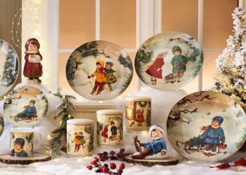 350x250 brandani vianočné taniere bambino bambina chlapec a dievčatko vianočné prestieranie taliansky porcelán